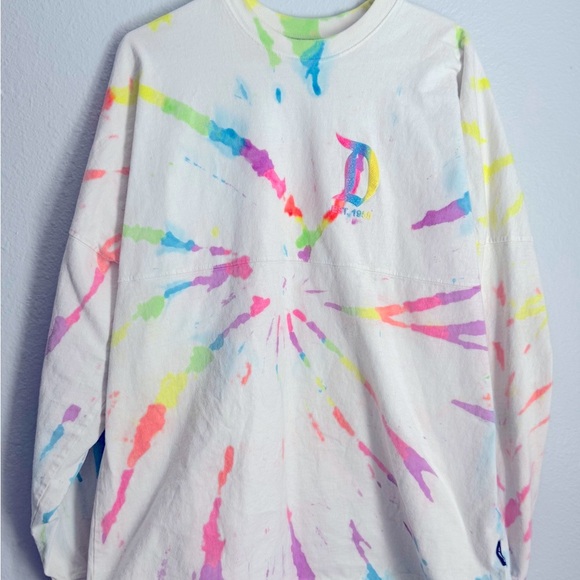 Disney Colorful Tie-Dye Long Sleeve Shirt - Picture 1 of 5